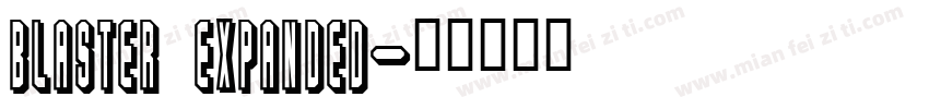 blaster expanded字体转换